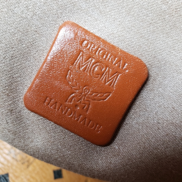 Rare Style! AUTHENTIC VINTAGE MCM MUNCHEN VISETOS COGNAC SHOULBER BAG - Picture 5 of 16